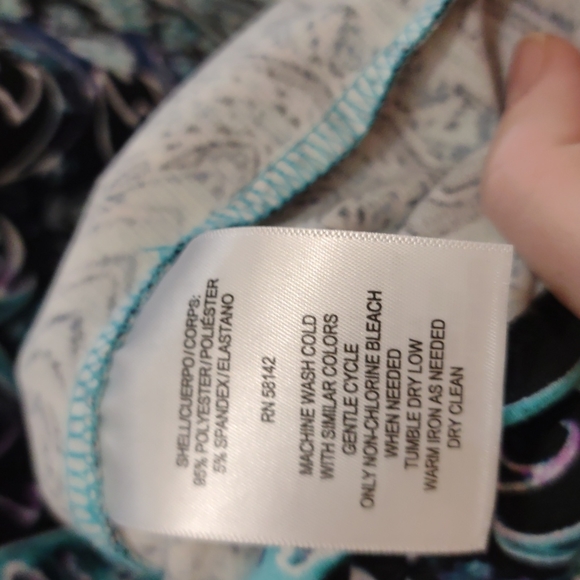 London Times printed sheath dress size 6P - Picture 5 of 5